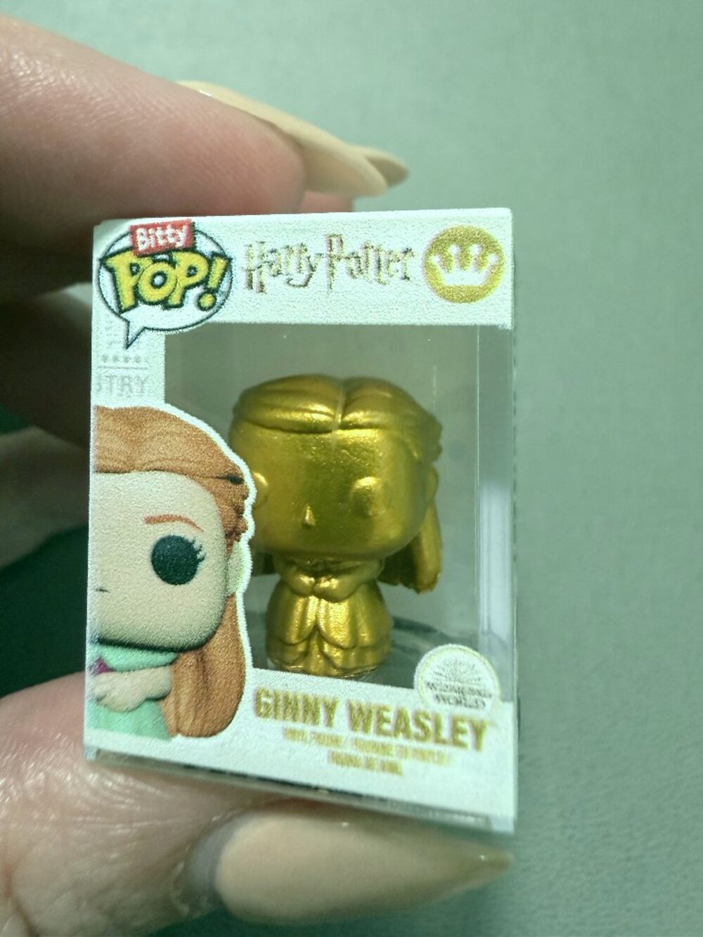 Funko Bitty Pop Harry Potter GOLD Ginny Weasley 1/32 Chase Rare Yule Ball